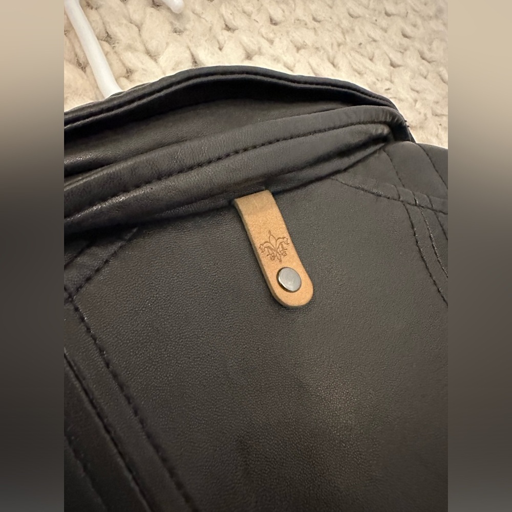 Mackage exclusively for Aritzia XS/TP Lambskin Black leather moto jacket - Picture 12 of 12